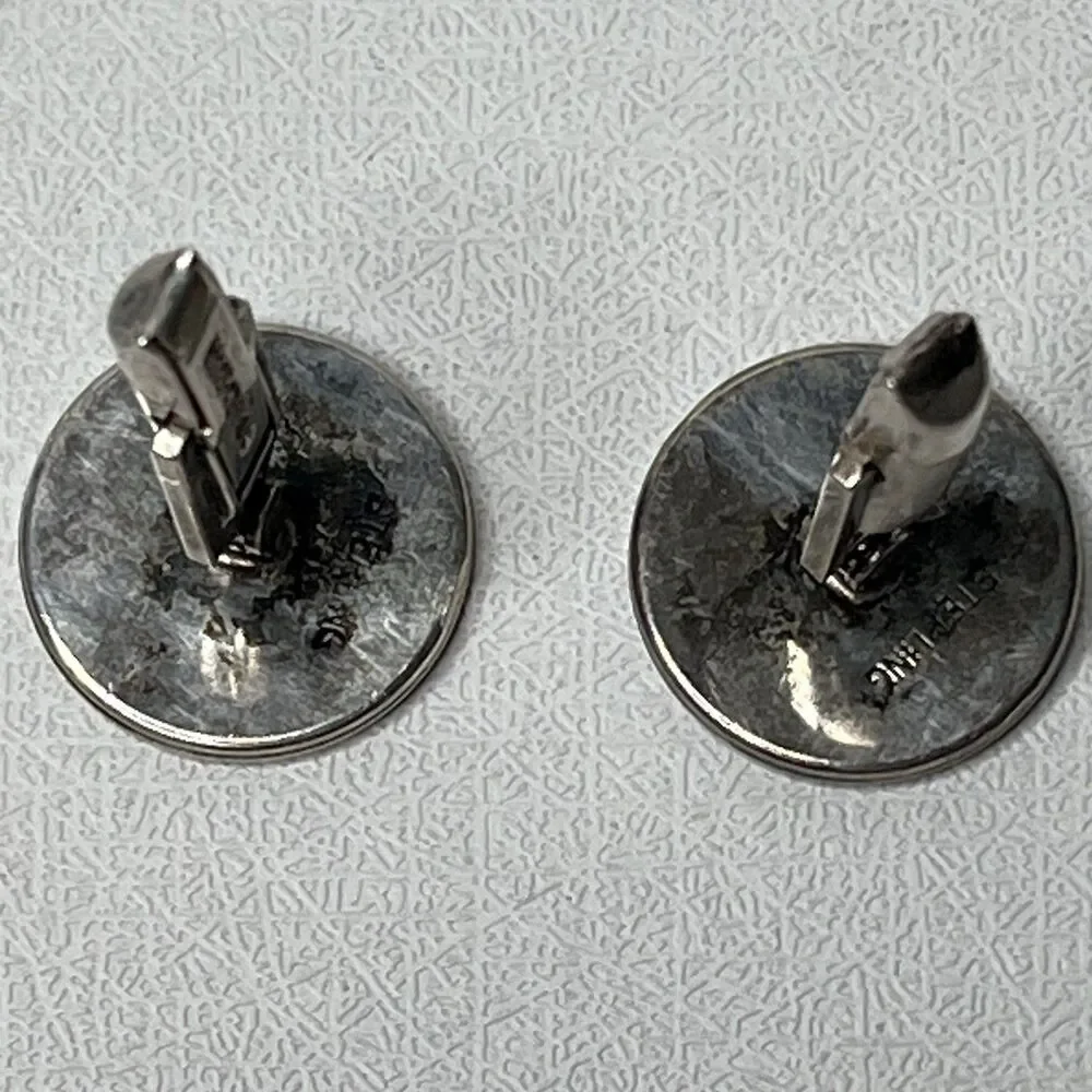 Vintage .925 Silver Mercury Winged Liberty Head Silver Dime 1937 1945 Cufflinks